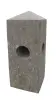 Product image 1 of the product “Pale for fence, 1 hole - alignment 90°, in the size from 50 to 80cm, basanite ”